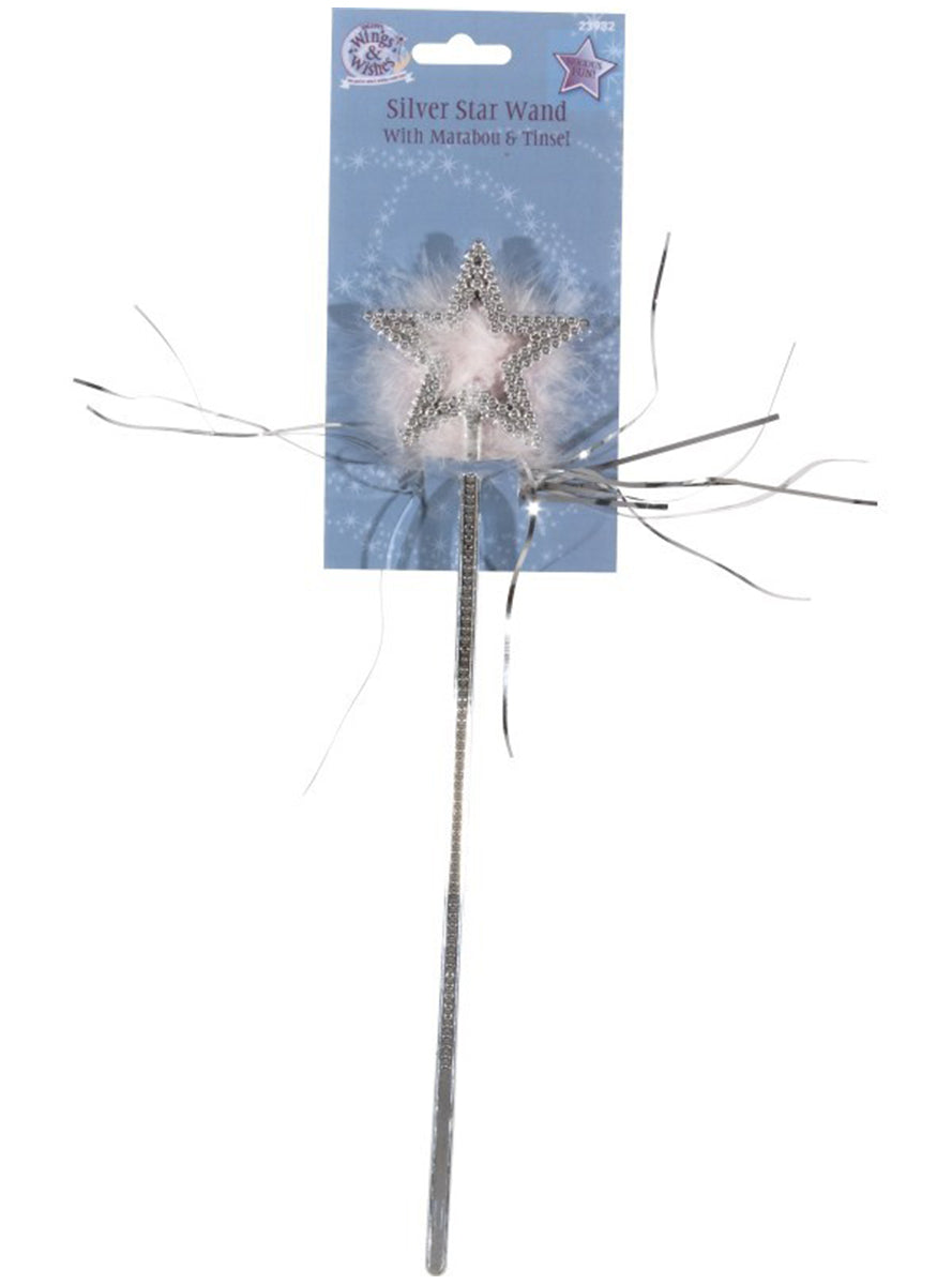 Baguette de fée avec une étoile argentée