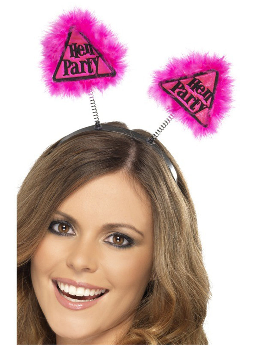 Diadème d'avertissement d'adieu au célibat rose