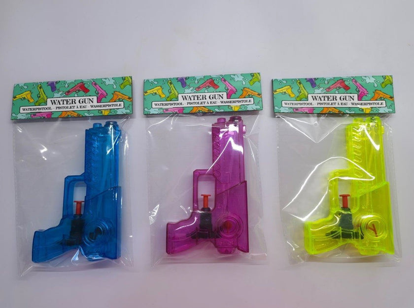 pistolet à eau en blister plastique 15cm