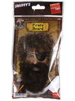 Barbe de pirate marron