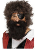 Barbe de pirate marron
