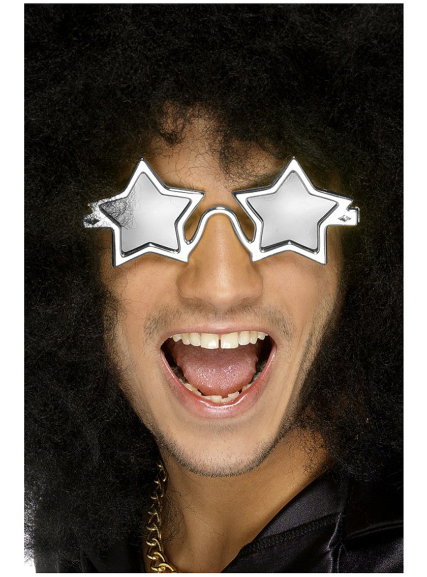 Lunettes de super star argentées