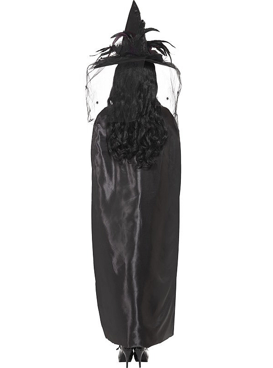 Cape noire de sorcière adulte