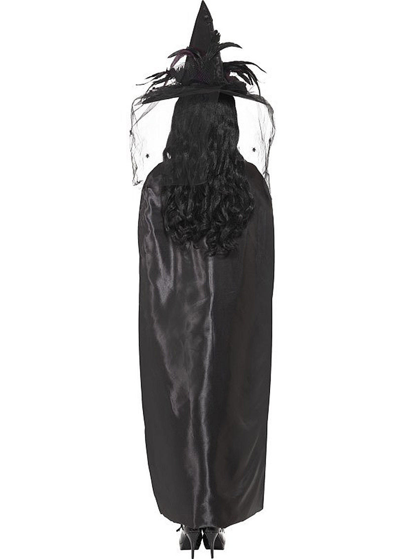 Cape noire de sorcière adulte