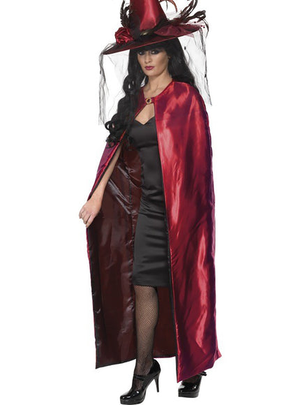 Cape de vampire réversible pour femme
