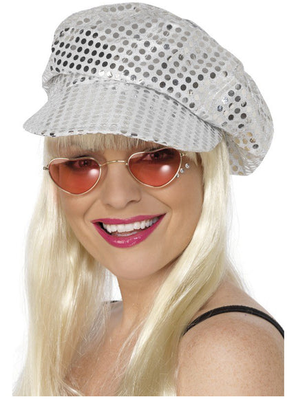 Casquette de discothèque avec des paillettes