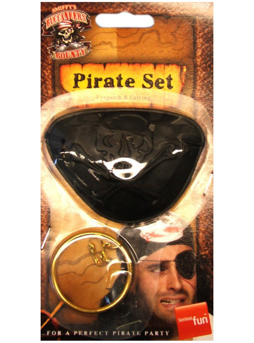 Cache-œil de pirate et boucle d'oreille