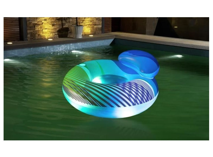 fauteuil matelas pneumatique gonflable led''s 1.18x1.17m