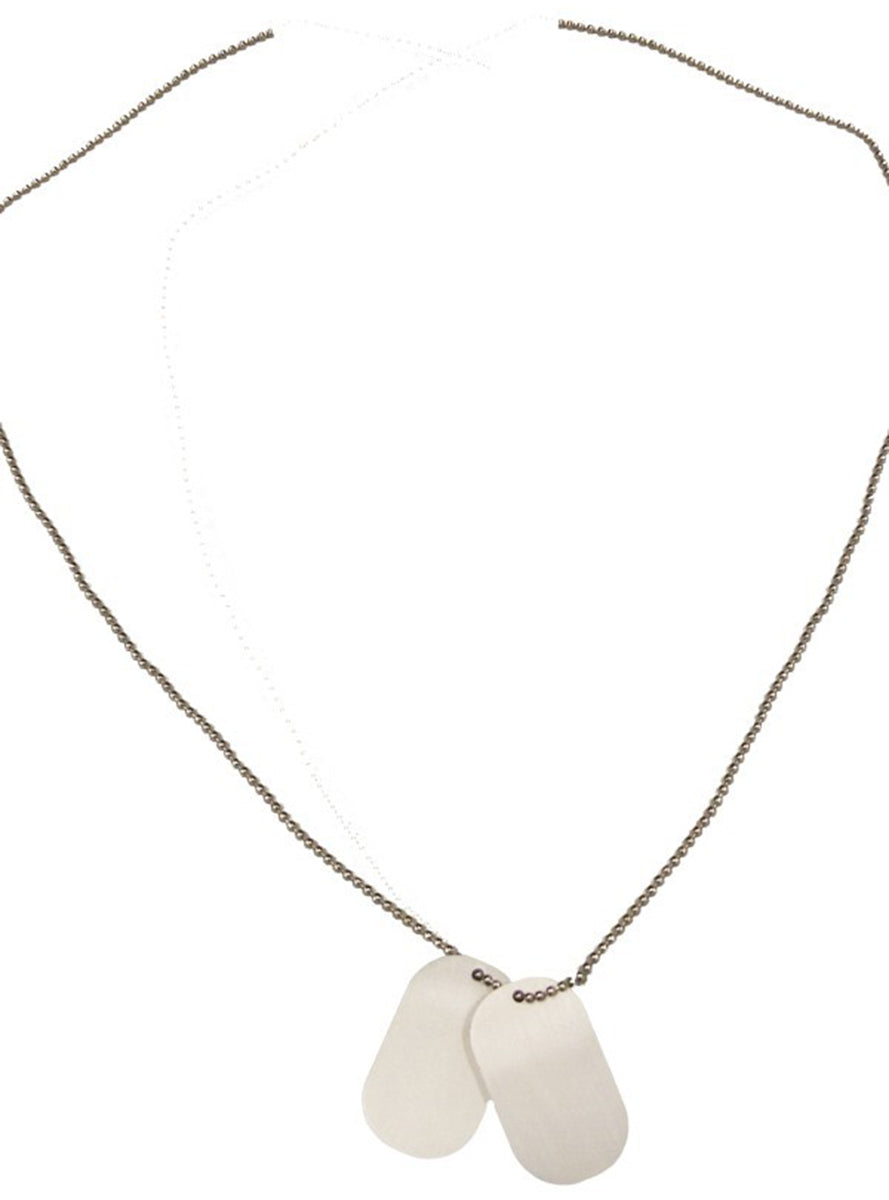 Plaques identificatrices avec chaine