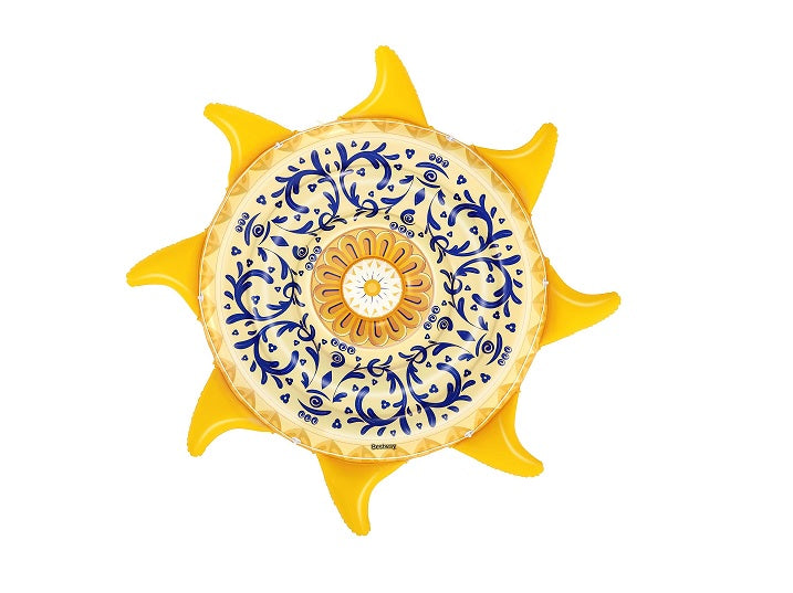 matelas gonflable géant île soleil sunny sicily 2.26m