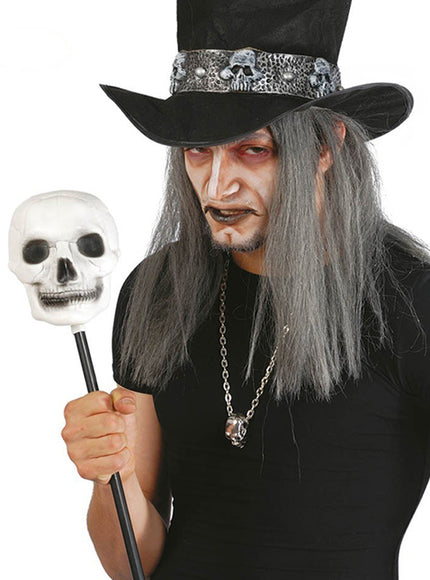 Sceptre de sorcier avec crâne
