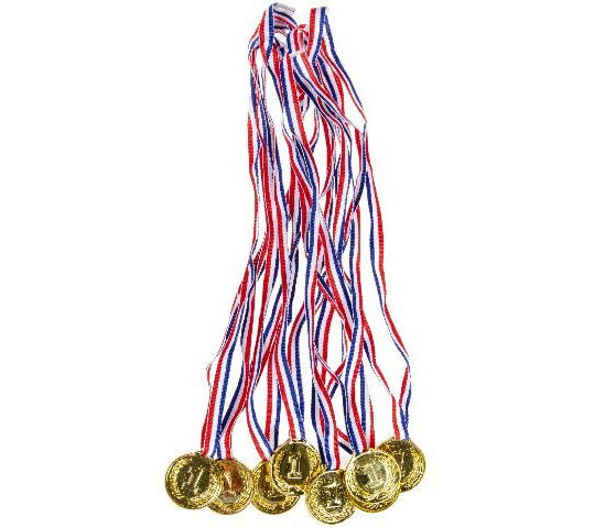 lot de 8 médailles or 3.5cm