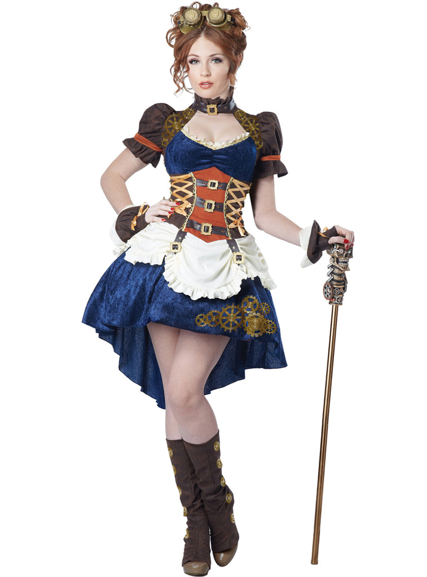 Déguisement Steampunk globe-trotter femme