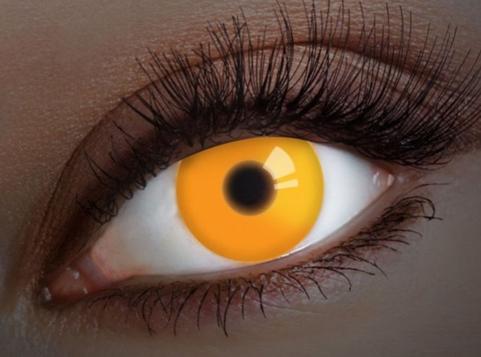 lentilles de contact uv neon fluo orange 12 mois