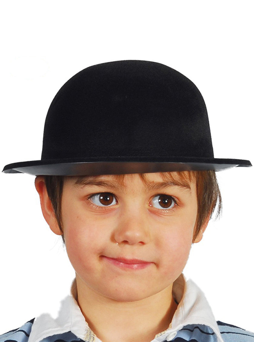 Chapeau melon noir enfant