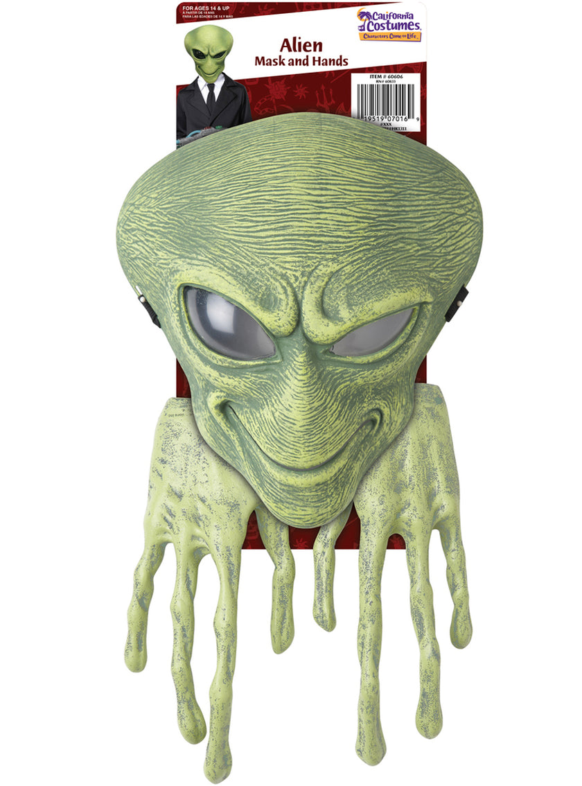 Kit masque et mains d'alien enfant