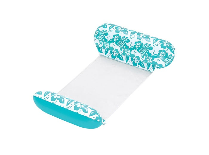 hamac semi immergé motif fleurs tropicales 1.40x0.87m