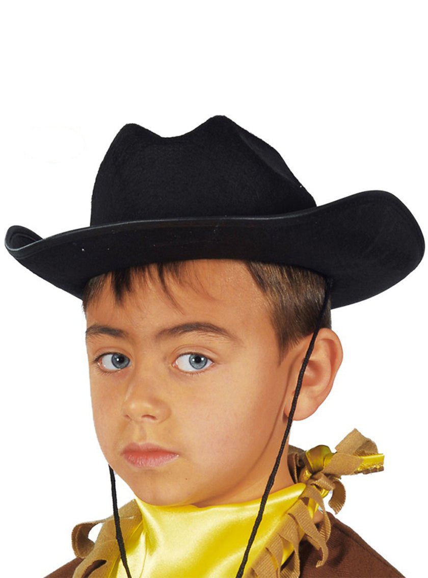 Chapeau cow-boy enfant noir