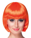 Perruque courte orange femme