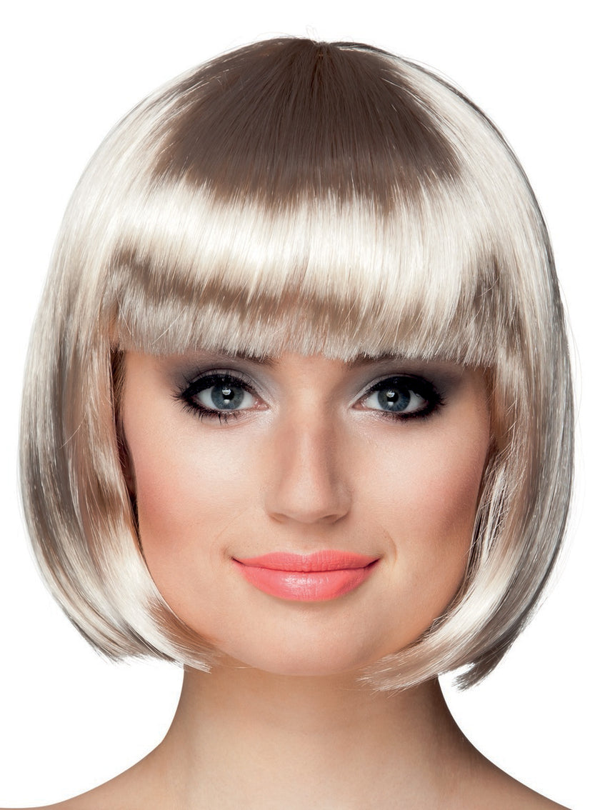 Perruque blonde frange femme