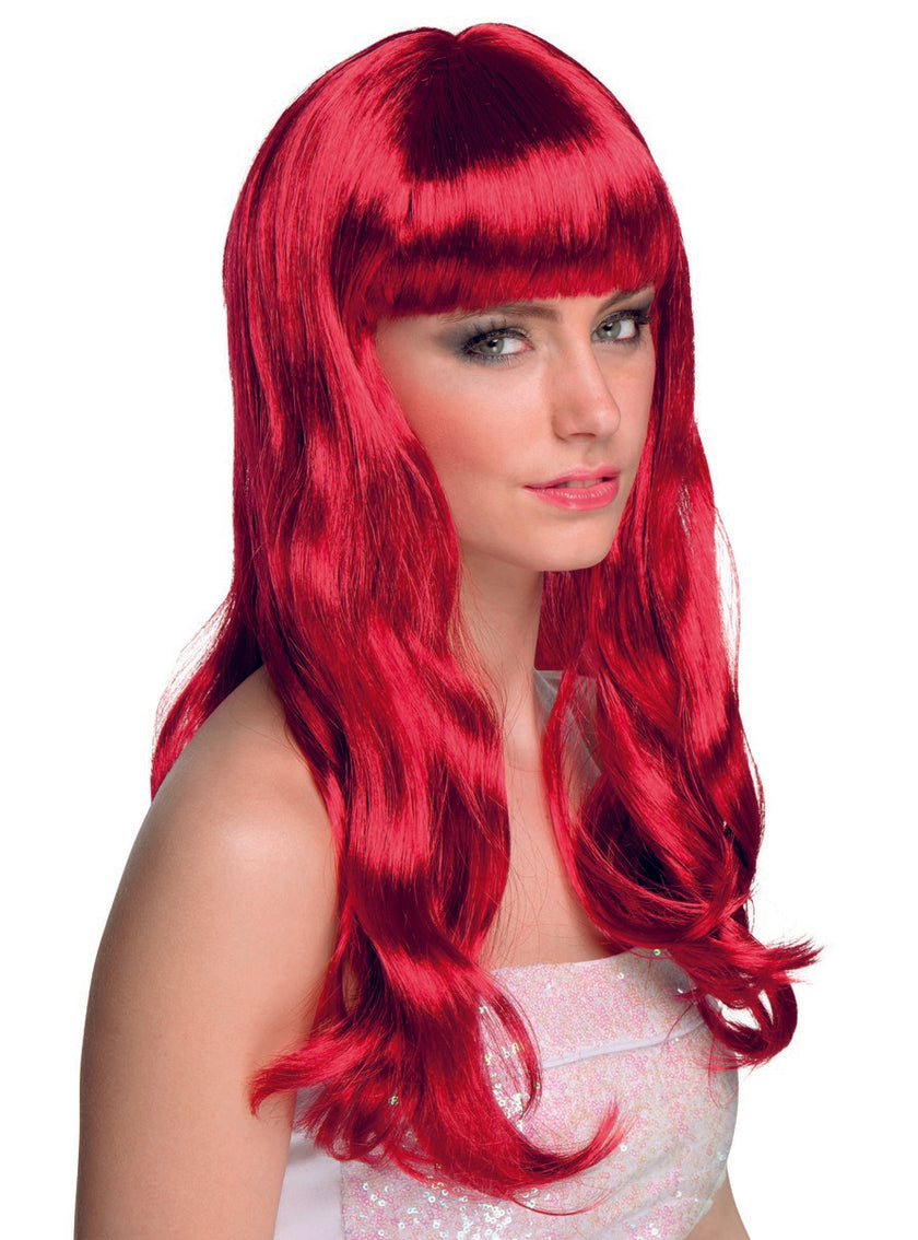 Perruque rouge femme