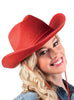Chapeau cowboy rodéo rouge adulte
