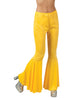 Pantalon Pattes d'eph jaune femme