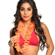 Collier hawaïen orange adulte