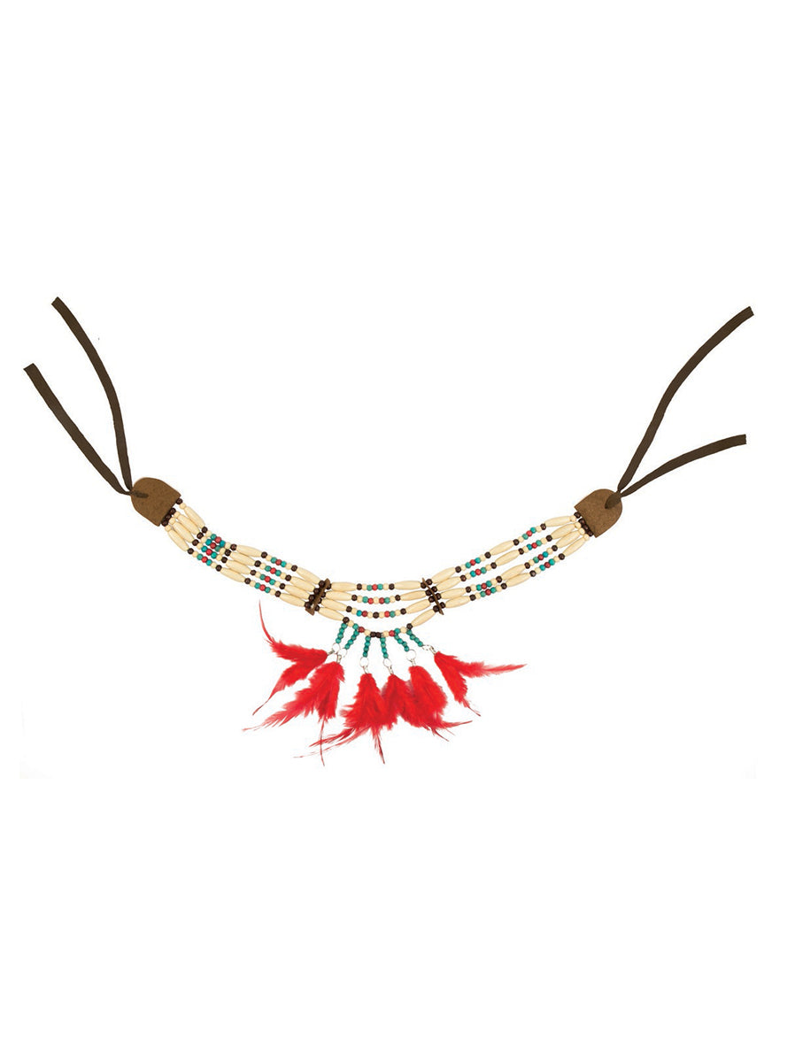 Collier indien plumes adultes