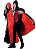 Cape comte Dracula réversible à capuche adulte