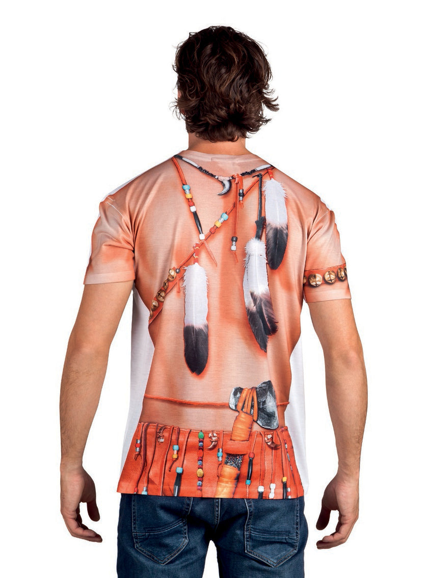 T-shirt réaliste indien homme