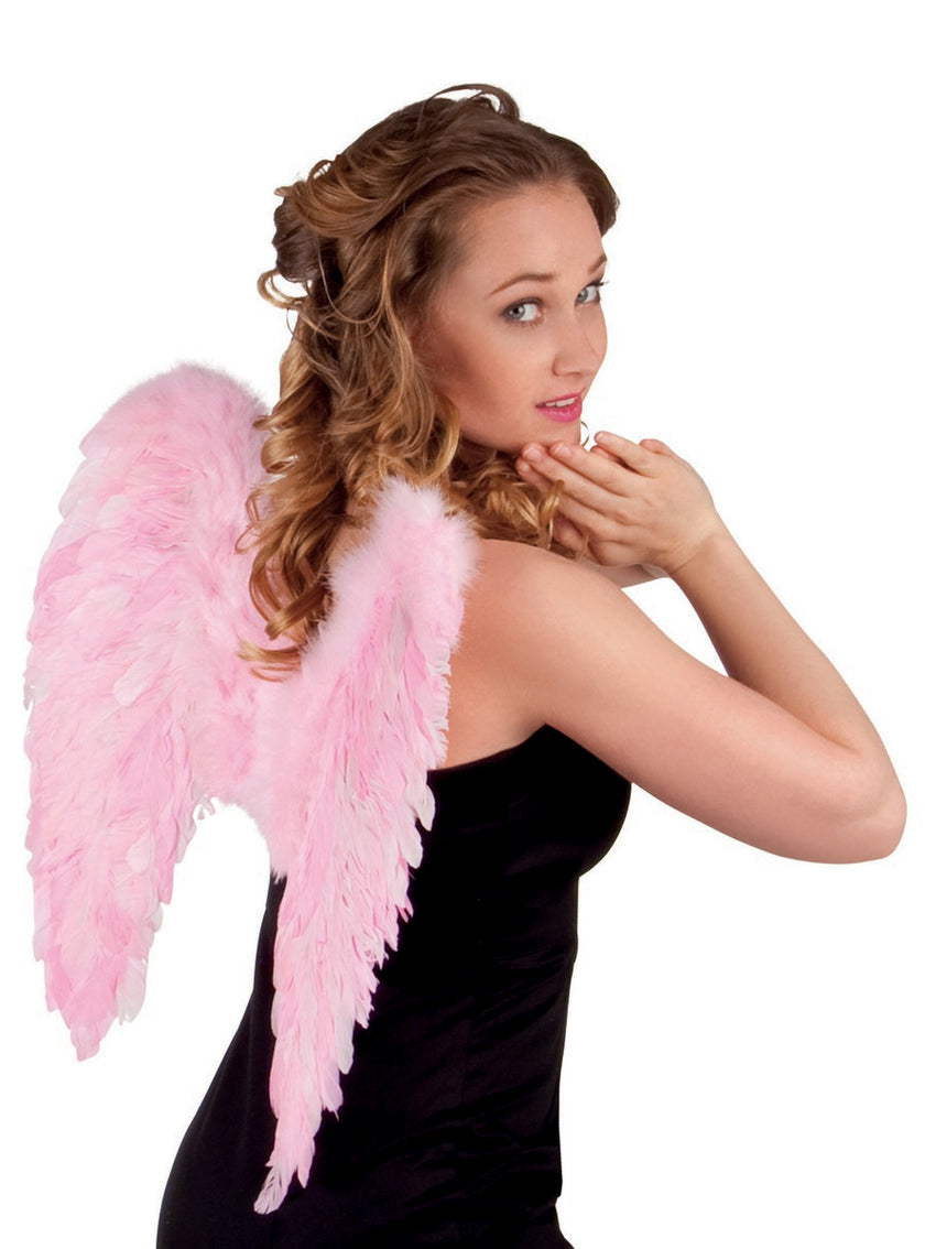 Ailes en plumes roses adulte