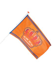 Drapeau orange avec couronne
