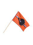 Drapeau orange avec bande tricolore