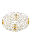 Bracelet perles blanches femme