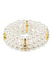 Bracelet perles blanches femme
