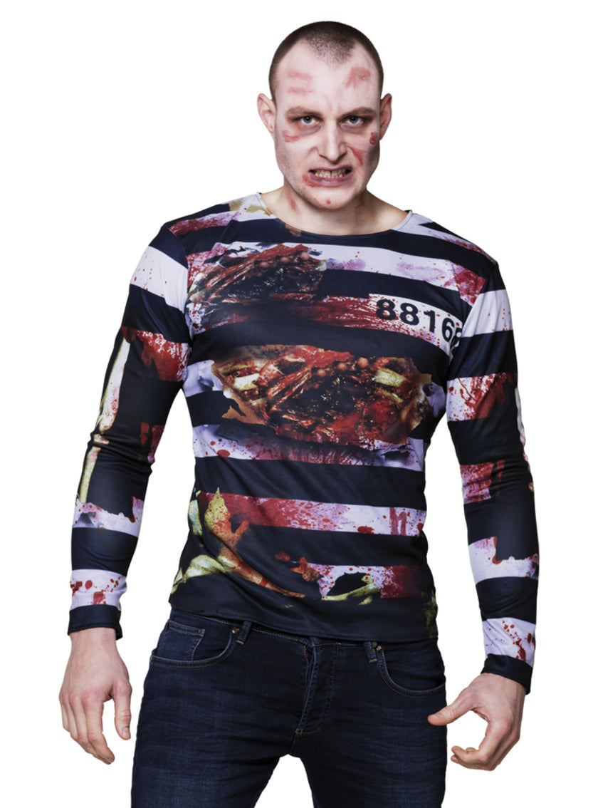 T-shirt prisonnier zombie adulte