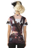 T-shirt réaliste Steampunk femme