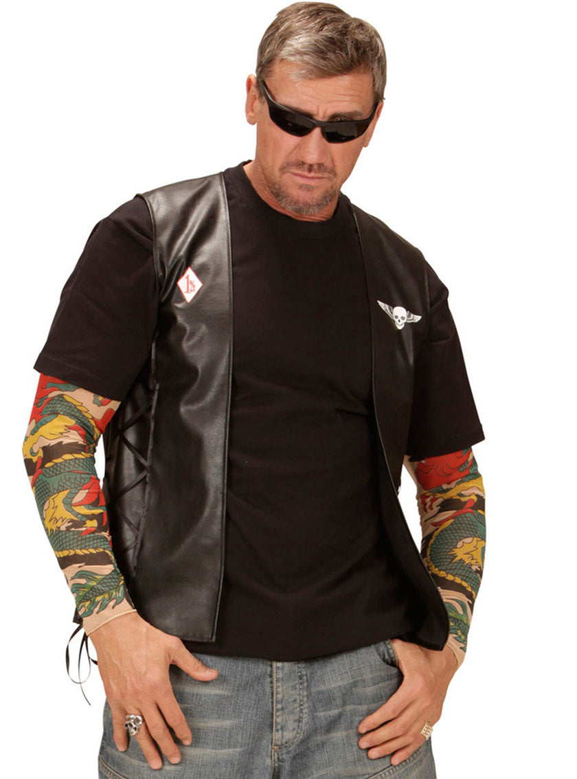 Gilet motard biker homme