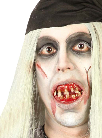 Dents de Pirate Zombie en sang