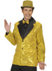 Veste dorée à paillettes homme grande taille