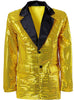 Veste dorée à paillettes homme grande taille