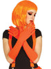 Gants longs oranges