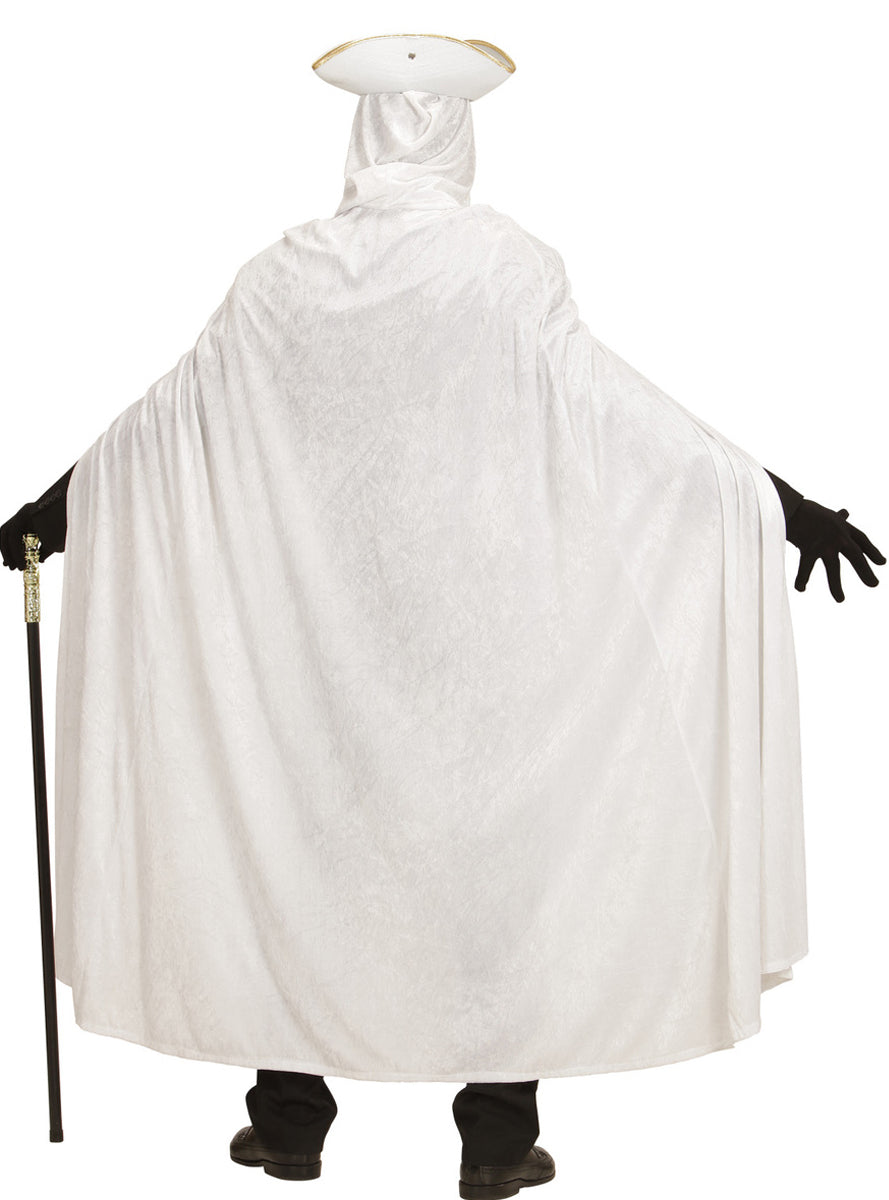 Cape velours blanche adulte