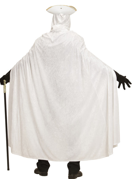 Cape velours blanche adulte