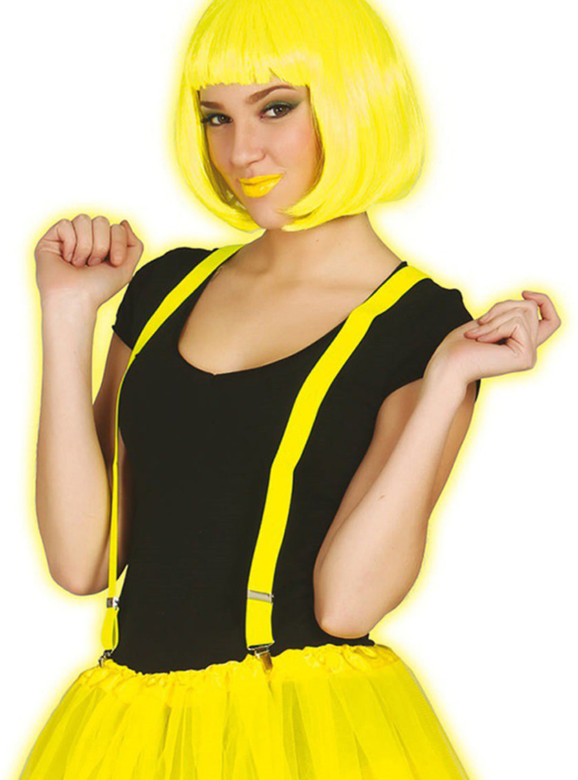 Bretelles jaunes néon