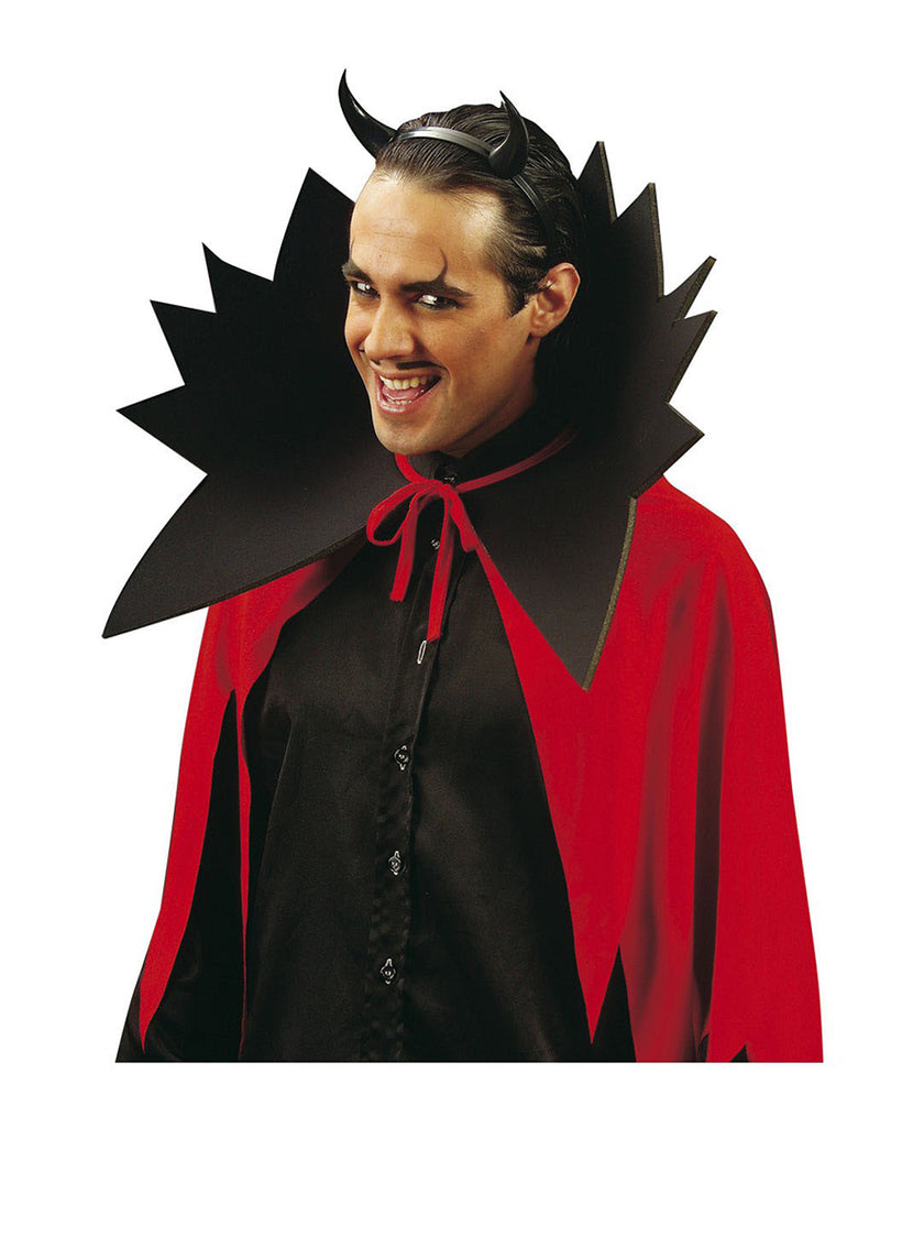 Diadème à cornes de diable à paillettes noires