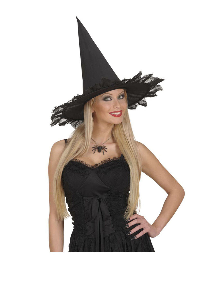 Collier avec araignée en strass