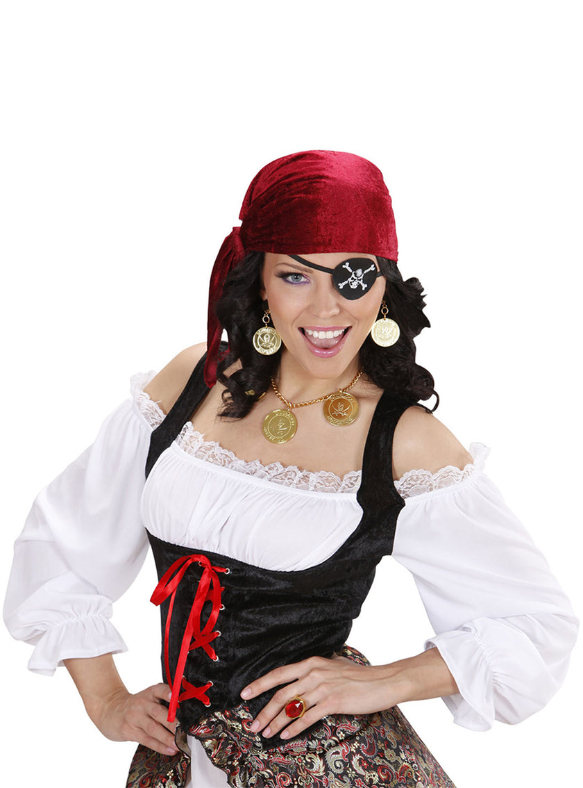 Kit collier et boucles pirate femme