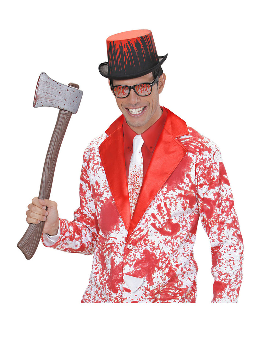 Cravate blanche ensanglantée